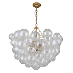 Люстра подвесная с рифлёными стеклянными шарами в форме воздушного облака Berries Chandelier варинант исполнения - 1 | Loft Concept в Челябинске