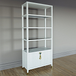 Стеллаж со стеклянными полками Elsa Dreams White варинант исполнения - 1 | Loft Concept в Челябинске