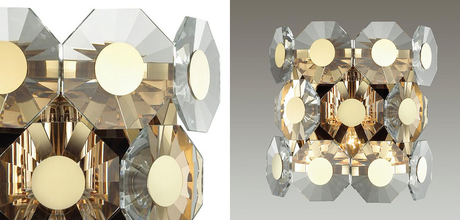 Бра Crystal Octagons Gold Бра Crystal Octagons Gold - Loft-Concept в Челябинске