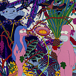 Мебельная ткань Велюр Simpsons in Paradise Т4-88 варинант исполнения - 4 | Loft Concept в Челябинске