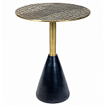 Кофейный столик с металлической столешницей Amphibian варинант исполнения - 1 | Loft Concept в Челябинске