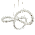 Фигурная люстра с хрустальным декором Gilbertine Crystal Curly Ring Chandelier варинант исполнения - 1 | Loft Concept в Челябинске