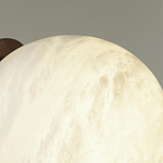 Настенно-потолочный светильник с плафоном в форме шара из алебастра Cryptocrystalline Stone варинант исполнения - 6 | Loft Concept в Челябинске