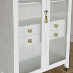 Дизайнерский шкаф витрина Elsa Dreams White с 4-мя ящиками варинант исполнения - 4 | Loft Concept в Челябинске