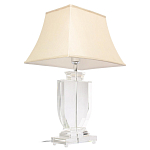 Настольная лампа хрустальная с бежевым абажуром Perfect варинант исполнения - 2 | Loft Concept в Челябинске