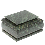 Шкатулка с зеркалом из натурального камня змеевик Stone Casket варинант исполнения - 1 | Loft Concept в Челябинске