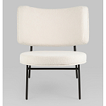 Мини-кресло District Lounge букле белый варинант исполнения - 4 | Loft Concept в Челябинске