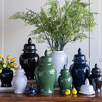 Ваза с крышкой однотонная Высота 31 см Chinoiserie Ceramics варинант исполнения - 4 | Loft Concept в Челябинске