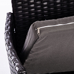 Обеденный комплект из искуственного ротанга Vintara черный варинант исполнения - 4 | Loft Concept в Челябинске