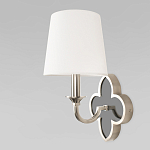 Бра с белым текстильным абажуром и фигурным основанием с зеркальной вставкой Vitorino варинант исполнения - 20 | Loft Concept в Челябинске