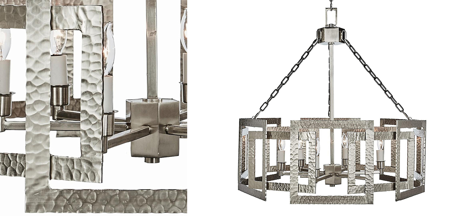 Люстра Textured Cage Pendant Lamp Silver Chandelier Люстра Textured Cage Pendant Lamp Silver Chandelier - Loft-Concept в Челябинске