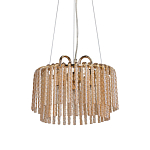 Люстра с подвесными рифлеными стеклянными трубками Nembus варинант исполнения - 1 | Loft Concept в Челябинске