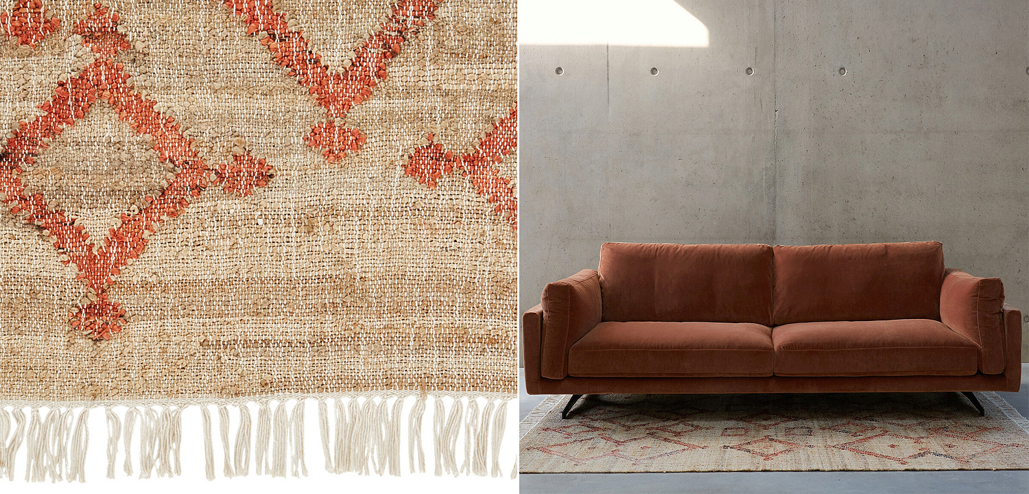 Ковер Ornament Carpet джут и хлопок Ковер Ornament Carpet джут и хлопок - Loft-Concept в Челябинске