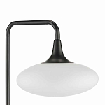 Торшер с белым стеклянным плафоном в форме эллипса Kernel варинант исполнения - 2 | Loft Concept в Челябинске