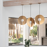 Подвесной светильник в форме золотых дисков Minimalist Lighting Fixture варинант исполнения - 4 | Loft Concept в Челябинске