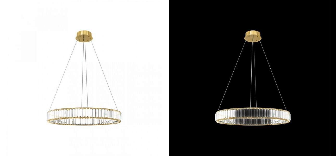 Люстра Crystal Ring Gold диаметр 60 Люстра Crystal Ring Gold диаметр 60 - Loft-Concept в Челябинске