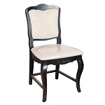 Стул из массива березы с мягким сиденьем без подлокотников в стиле прованс Vintage варинант исполнения - 1 | Loft Concept в Челябинске