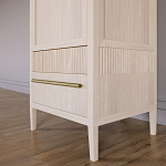 Узкий Шкаф Primo с 2 выдвижными ящиками Светлый дуб варинант исполнения - 4 | Loft Concept в Челябинске