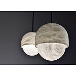 Подвесной светильник светодиодный с плафоном сферической формы Stone Helios варинант исполнения - 3 | Loft Concept в Челябинске