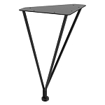 Стол журнальный c коричневой круглой столешницей на четырех металлических ножках Charm Coffee Table варинант исполнения - 3 | Loft Concept в Челябинске