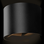 Уличный настенный светильник цилиндрической формы черного цвета из металла Urban Minimalist варинант исполнения - 3 | Loft Concept в Челябинске