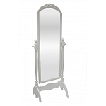 Зеркало напольное белое из массива бука с легкими потертостями White Provence варинант исполнения - 1 | Loft Concept в Челябинске