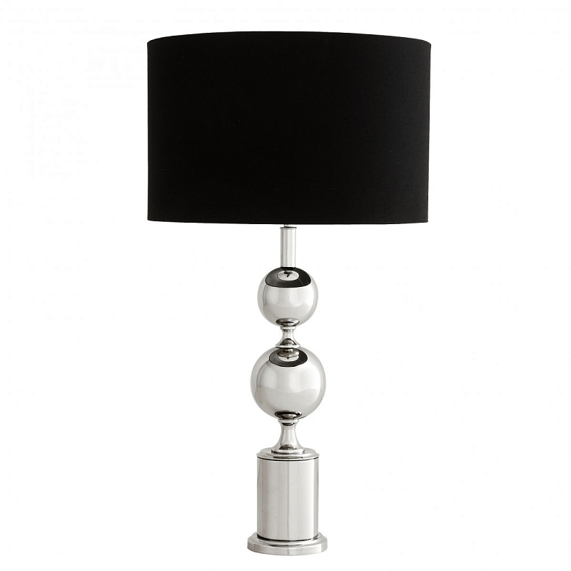 Настольная лампа Eichholtz Table Lamp Zephyr Никель Черный Настольная лампа Eichholtz Table Lamp Zephyr Никель Черный в Челябинске | Loft Concept