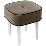 Квадратный мягкий пуф на белых ножках Winton Pouf Square варинант исполнения - 3 | Loft Concept в Челябинске