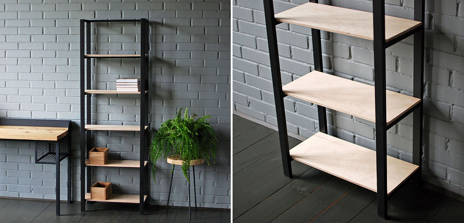 Стеллаж Caiden Industrial Metal Rust Rack Стеллаж Caiden Industrial Metal Rust Rack - Loft-Concept в Челябинске