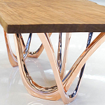 Обеденный стол прямоугольный с фигурными ножками G-table варинант исполнения - 3 | Loft Concept в Челябинске