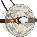 Люстра круглая с литыми стеклянными дисками Olympe Glass Chandelier варинант исполнения - 2 | Loft Concept в Челябинске