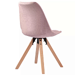 Стул мягкий с высокой спинкой на деревянных ножках Chair Dusty Pink варинант исполнения - 3 | Loft Concept в Челябинске