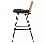 Стул барный с ротанговым плетением Half Bar Chair with Wicker без подлокотников варинант исполнения - 2 | Loft Concept в Челябинске