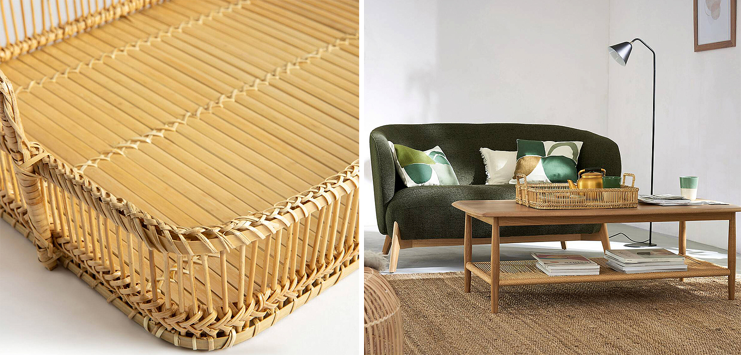 Поднос Wicker Bamboo Rattan Поднос Wicker Bamboo Rattan - Loft-Concept в Челябинске