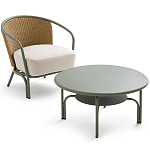 Садовое кресло с каркасом из стали Kenneth Chair варинант исполнения - 8 | Loft Concept в Челябинске