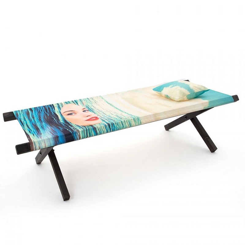 Шезлонг Seletti Poolbed Seagirl Черный Голубой Шезлонг Seletti Poolbed Seagirl Черный Голубой в Челябинске | Loft Concept