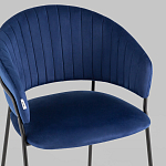 Стул в велюре синего цвета Horizon варинант исполнения - 7 | Loft Concept в Челябинске