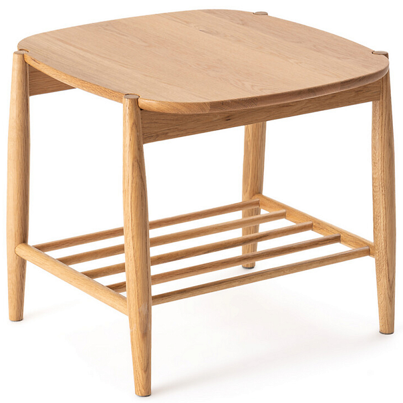 Приставной стол из массива дуба Reyer Side Table Золотой дуб Приставной стол из массива дуба Reyer Side Table Золотой дуб в Челябинске | Loft Concept