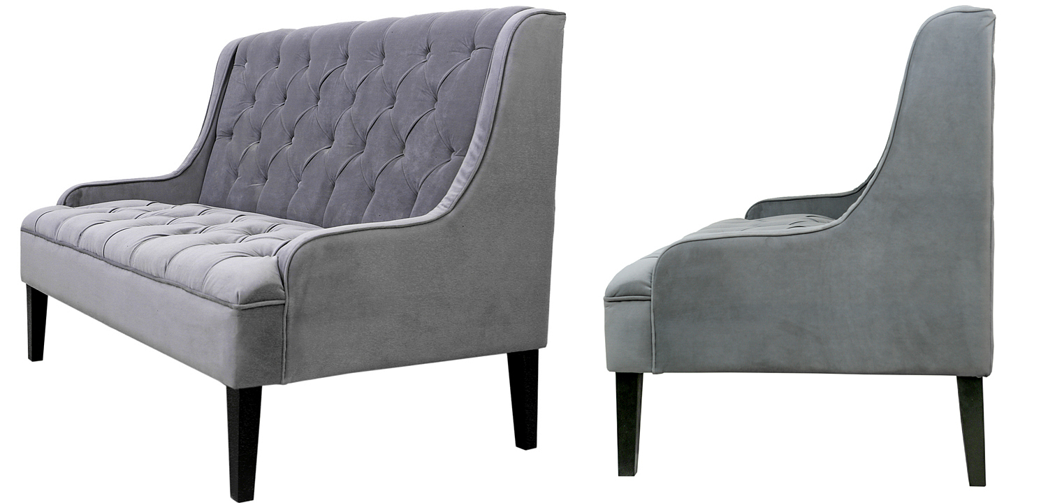 Диван Folket Sofa velour gray Диван Folket Sofa velour gray - Loft-Concept в Челябинске