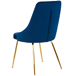 Стул в темно-синей велюровой обивке Ward Dark Blue Velour Chair варинант исполнения - 4 | Loft Concept в Челябинске
