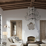 Бра с двумя тканевыми абажурами в форме цилиндра Prerequisites варинант исполнения - 4 | Loft Concept в Челябинске