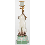 Подсвечник в виде кошки из фарфора с бронзовыми элементами Paradise Cat варинант исполнения - 3 | Loft Concept в Челябинске