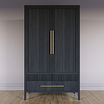 Шкаф платяной Primo с выдвижными ящиками шпон Светлый дуб варинант исполнения - 2 | Loft Concept в Челябинске