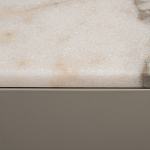 Тумба под телевизор серая с мраморной столешницей Uniqueness Marble варинант исполнения - 6 | Loft Concept в Челябинске