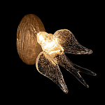 Бра с прозрачной стеклянной фигуркой птички Serip Voa варинант исполнения - 2 | Loft Concept в Челябинске