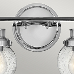 Бра для ванных комнат с прозрачным шарообразным плафоном из стекла с пузырьками на круглом основании Hinkley варинант исполнения - 17 | Loft Concept в Челябинске