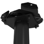 Барный стул вращающийся со спинкой и подлокотниками Douglas Rhombus Синий Велюр варинант исполнения - 6 | Loft Concept в Челябинске