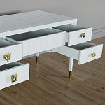Письменный стол с 4-мя ящиками Elsa Dreams White варинант исполнения - 3 | Loft Concept в Челябинске