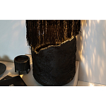 Напольная лампа черная с текстильными элементами "ЯРВИ" варинант исполнения - 7 | Loft Concept в Челябинске