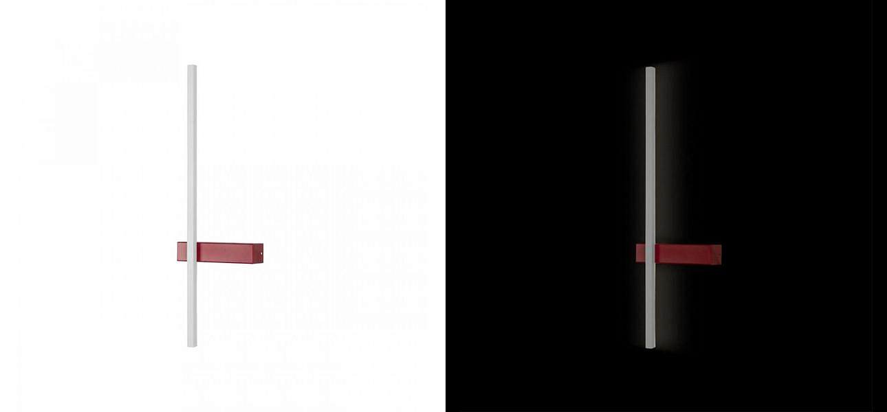 Бра светодиодное Trumpet Tube Red 60 см Бра светодиодное Trumpet Tube Red 60 см - Loft-Concept в Челябинске